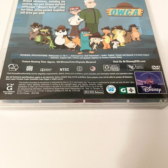 Phineas and Ferb The Perry Files Animal Agents DVD - Picture 4 of 14